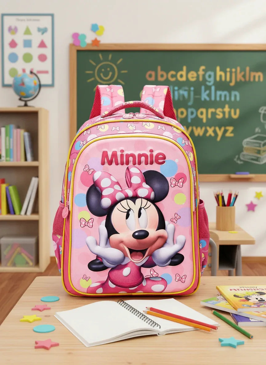 Mochila De Costas Escolar Minnie 3D Disney 13242 - Loja Do Thor