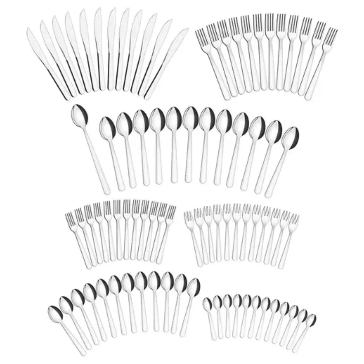 Faqueiro 85pcs Malibu - Aço Inox 23798042 - Loja Do Thor