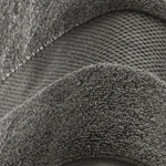 Toalha de Rosto  Super Soft Zero Twist Chumbo -Corttex