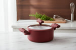 Panela Cacarola Antiaderente Ceramico 22 Cm 3,0 L Vermelha PA300 - Loja Do Thor
