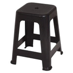 Kit 4 Banqueta Plastico Empilhavel Cozinha Preto Mor - Loja Do Thor