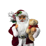 Papai Noel Com Saco De Presente E Urso 40 CM VM 25608