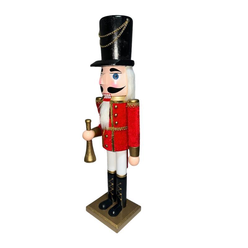Quebra Nozes Vermelho E Dourado Trombone 50Cm - Wincy Natal NTA25443