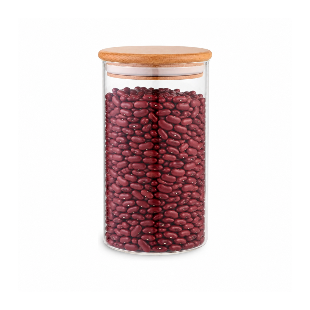 Pote De Vidro Bambu 1000ML Mori MR1243