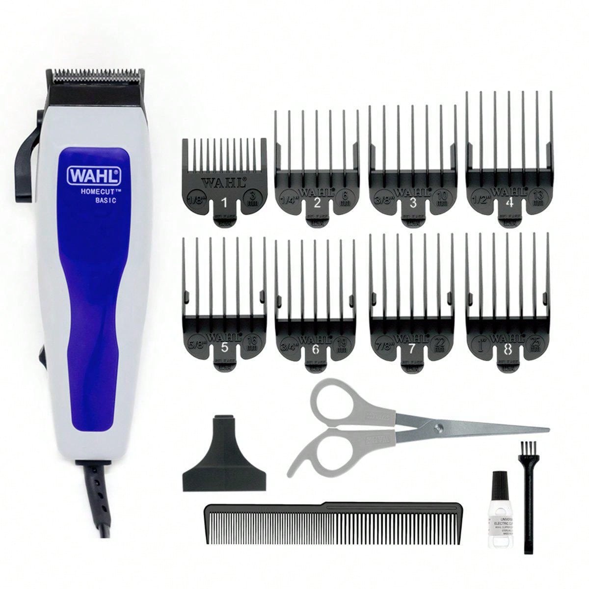 Máquina Cortar Cabelo Wahl Home Cut Basic 8 Pentes De Corte