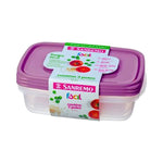 Conjunto 3 Potes Plástico Rosa Sanremo 1,8L - Loja Do Thor