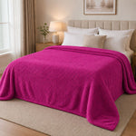 Manta Casal Outlet Lisa 1,8x2m  Rosa Escuro - Camesa