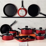 Jogo De Panelas 10 Peças Turim Antiaderente Tramontina 20297964 - Loja Do Thor