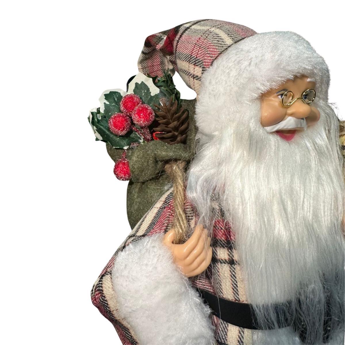 Papai Noel Saco De Presente 35cm 30309