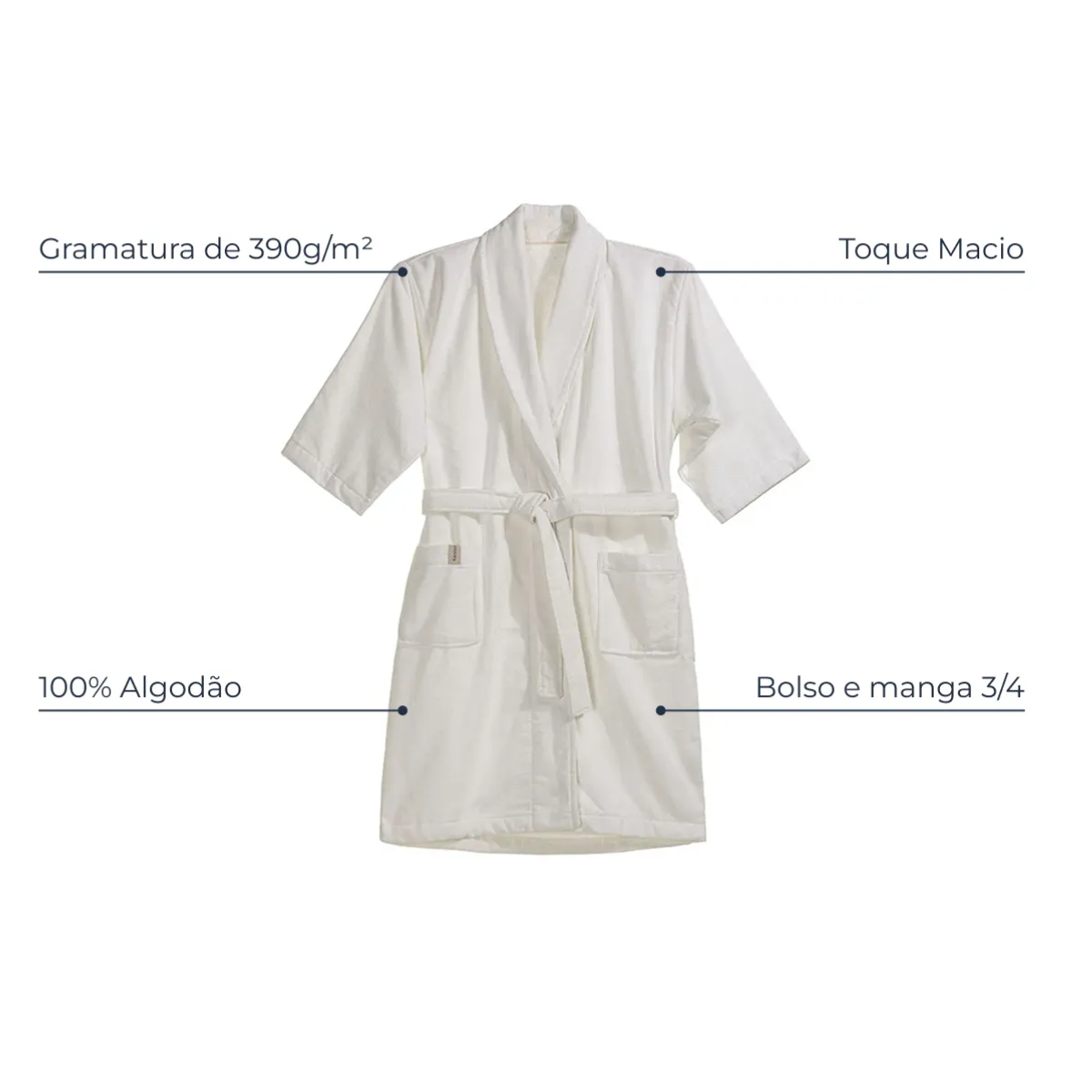 Roupão Veluto G 62x111CM Karsten 3460887