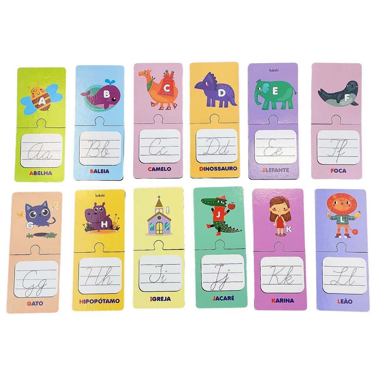 Jogo Alfabeto Cursivo Escreva Apague Letramento Educacao Infantil