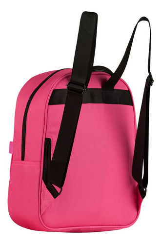 Bolsa Mochilha De Costas Rosa Nylon Luluca Oficial Lulike LU2959PK
