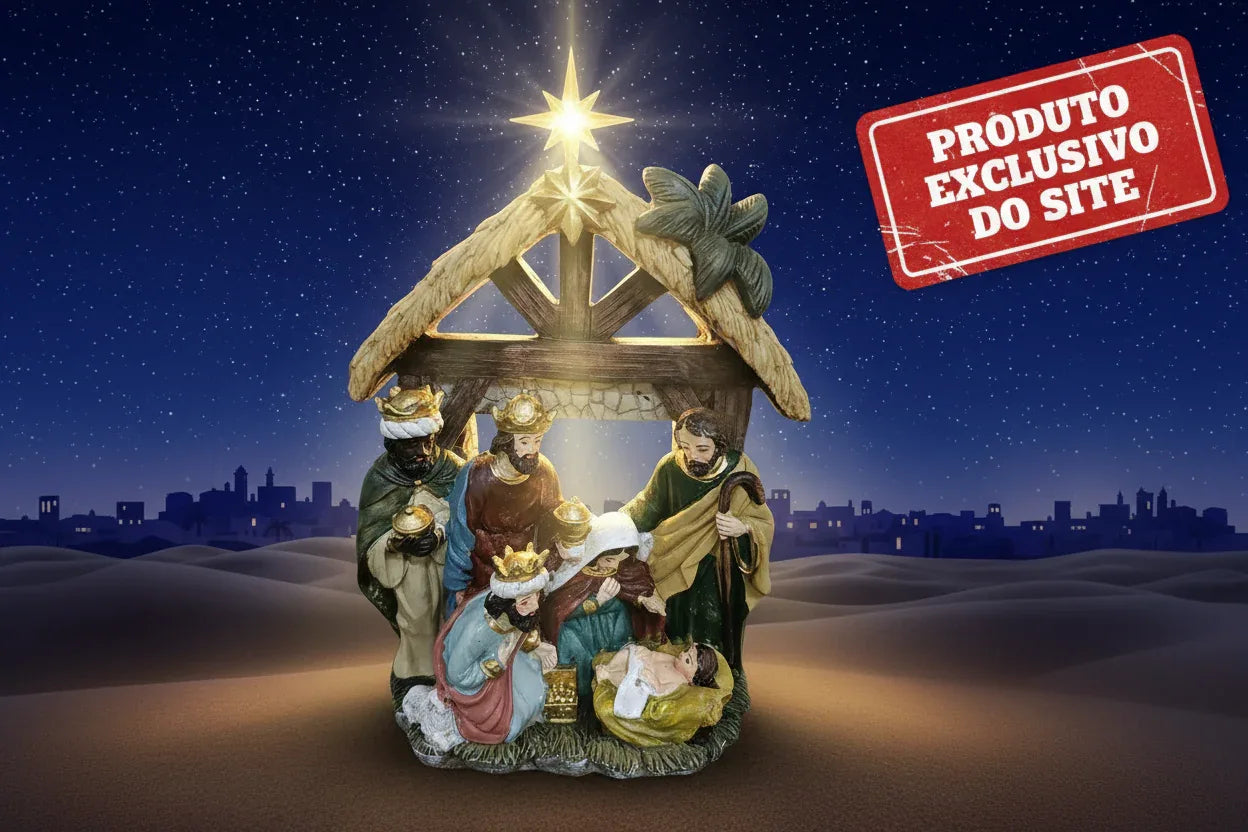 Enfeite Natal Sagrada Familia Em Resina 20,5cm - 60025 - Loja Do Thor