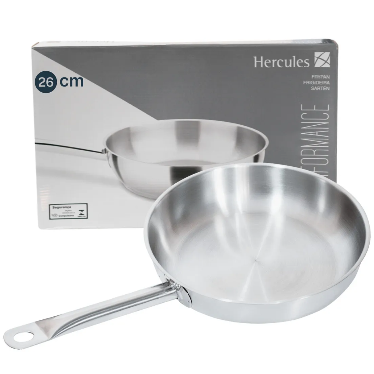 Frigideira Inox Do Chef Fundo Triplo 26 Cm - Hercules