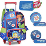 Kit Mochila de Rodinhas Estojo e Lancheira Gato Galactico - Loja Do Thor