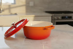 Cacarola 21,3Cm De Aluminio Fundido Hercules Laranja 2,4L - Loja Do Thor