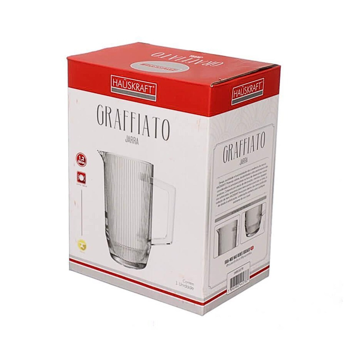 Jarra De Vidro 1,2L - Hauskraft JARR030/TR