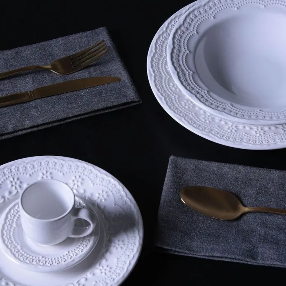 Aparelho de Jantar 30 Peças Madeleine Branco-Porto Brasil