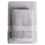 Jogo de Toalha Banho e Rosto Super Soft  Cinza - Corttex