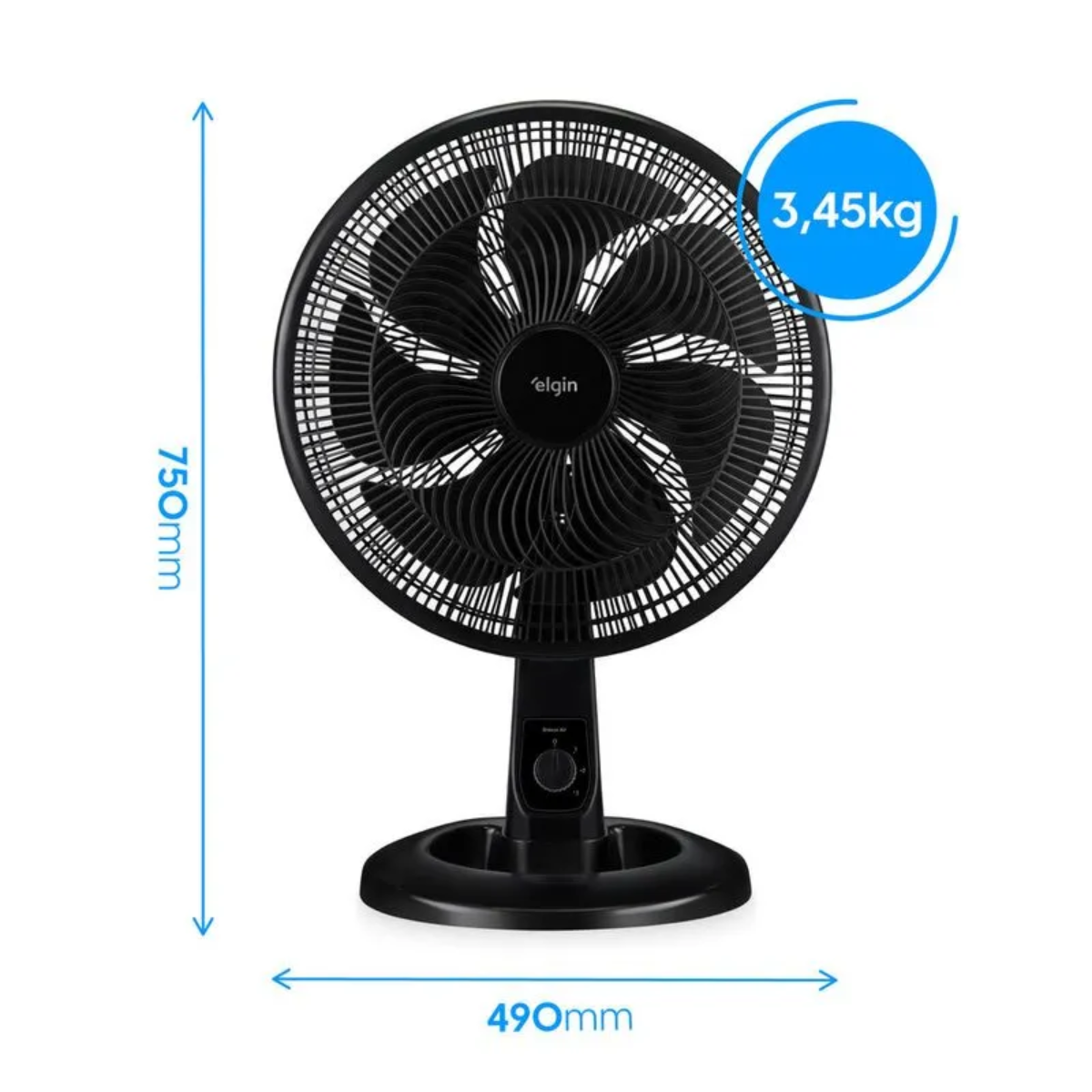 Ventilador Breeze Air 40CM 7 Pás 3 Velocidades - Elgin