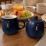 Kit Açucareiro 380ML + Leiteira 350ML  Azul - Wellmix