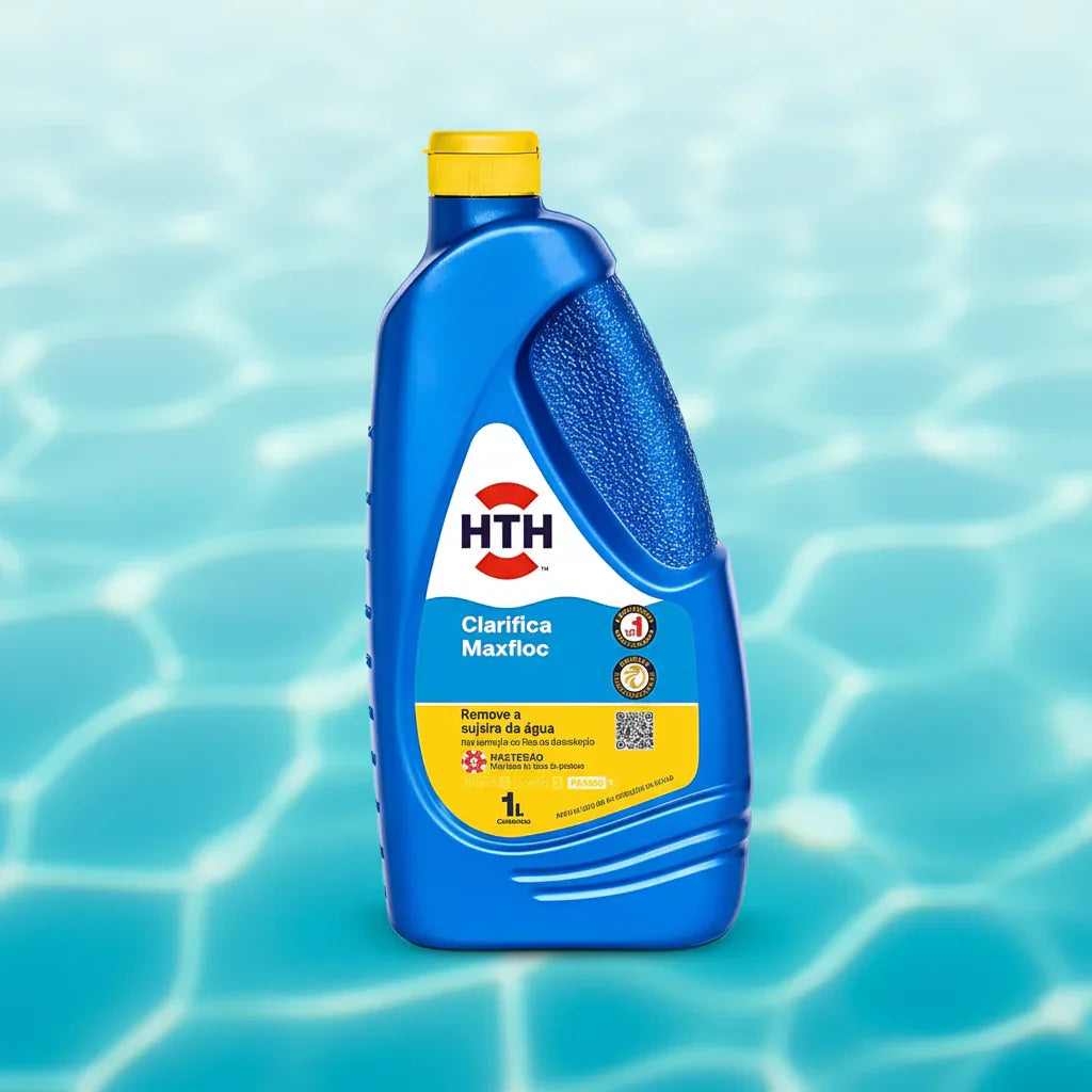 Clarifica Maxfloc HTH 1 Litro Remove a Sejeira Da Água - Loja Do Thor