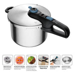 Panela de Pressao Rochedo Inox Trendy 6L C/ Cesto de Vapor