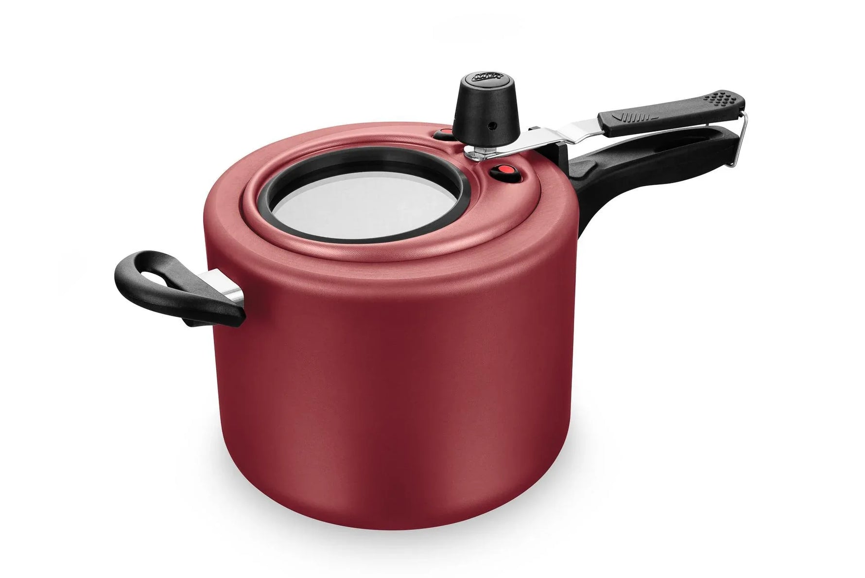 Panela de Pressao Antiaderente 4,5 Litros Com Visor Cereja 6033 - Loja Do Thor