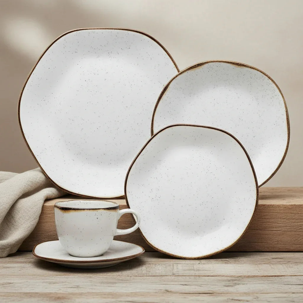 Aparelho Jogo De Jantar Ryo Maresia 30 Pç Oxford Porcelana - Loja Do Thor