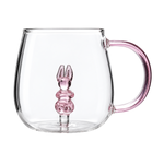 Caneca Borossilicato  Coelho 3D 420ml -Allmix