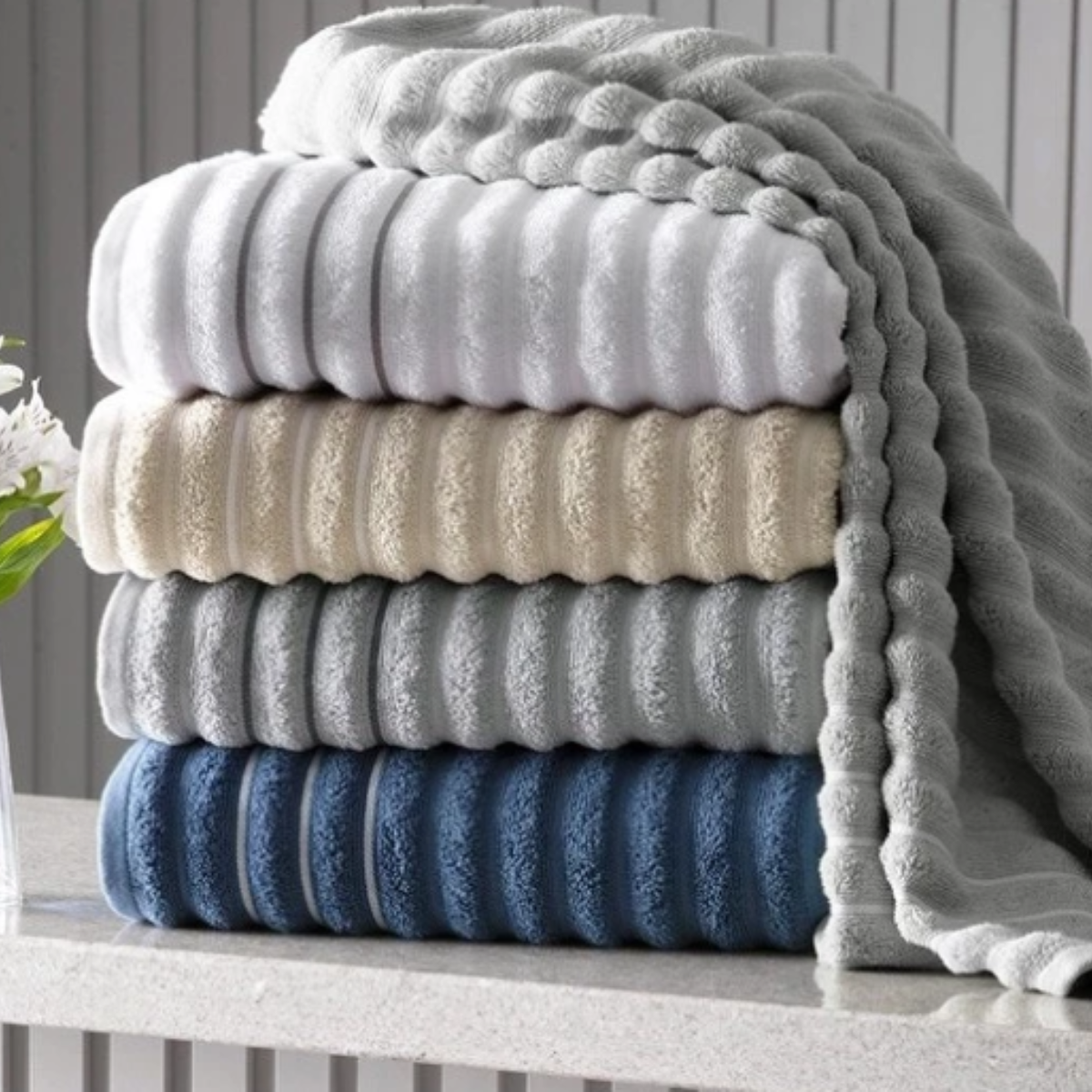 Jogo de Toalhas Corttex Wave Bege – Banho e Rosto