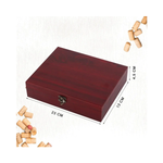Kit Porta Vinho 5Pcs Inox E Caixa De Madeira UNYHOME 536T