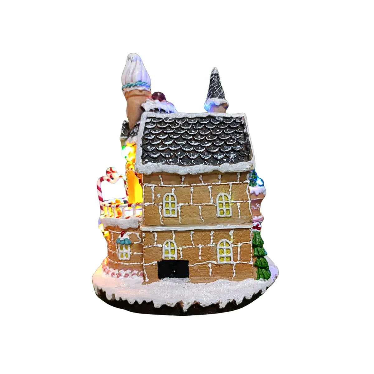 Casa Natalina Ginger Colorido 29X24X20,5CM Florarte 60501 - Loja Do Thor