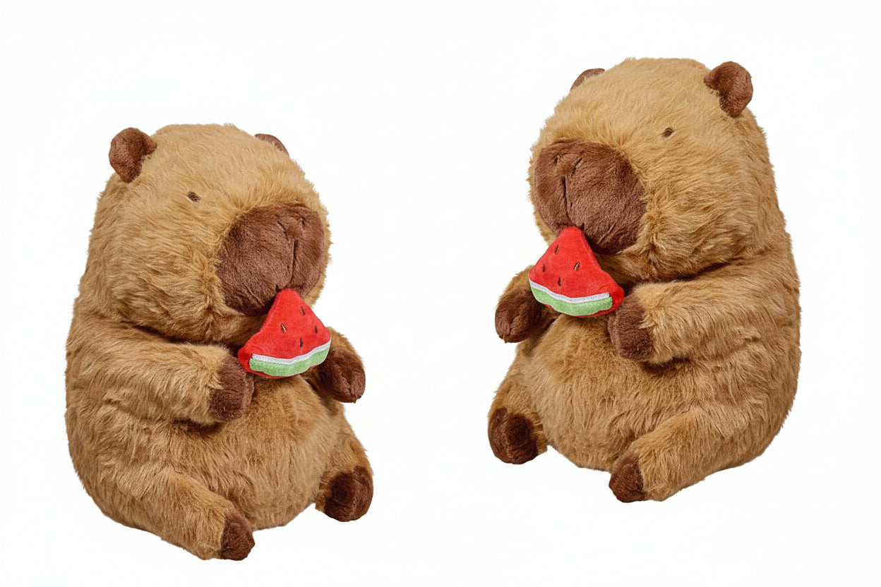 Pelucia Capivara Frutas 30CM Sortida Caa Toys CAA0127 - Loja Do Thor