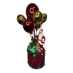 Papai Noel Tambor Baloes Retratil Luz 110cm 30285