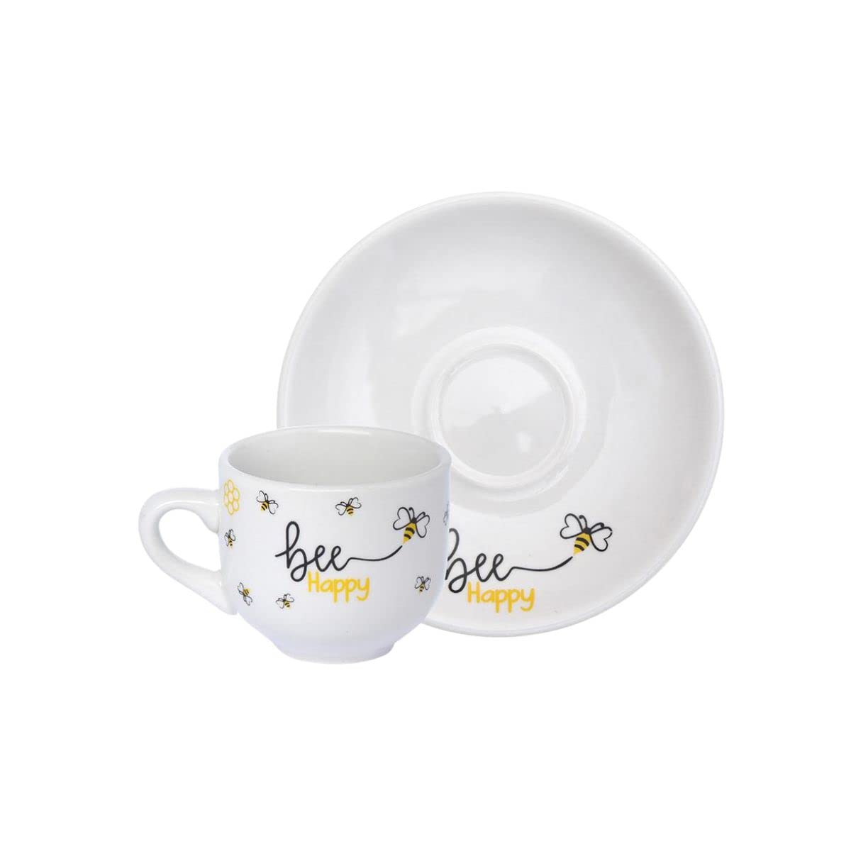 Xicara de cafe honey abelhas 90ml 6pcs hauskraft