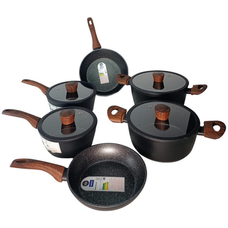 Conjunto de Panelas Brinox  Ceramic Life 6 Pecas Sirius 4814/103