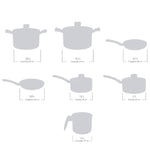 Jogo De Panelas Rochedo Facilita Cinza 7 Peças Preto