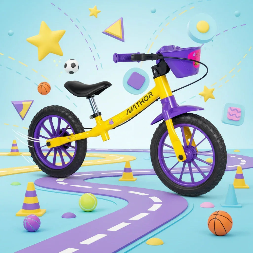 Bicicleta Nathor Balance Bike 12 - Garden Fly - Loja Do Thor