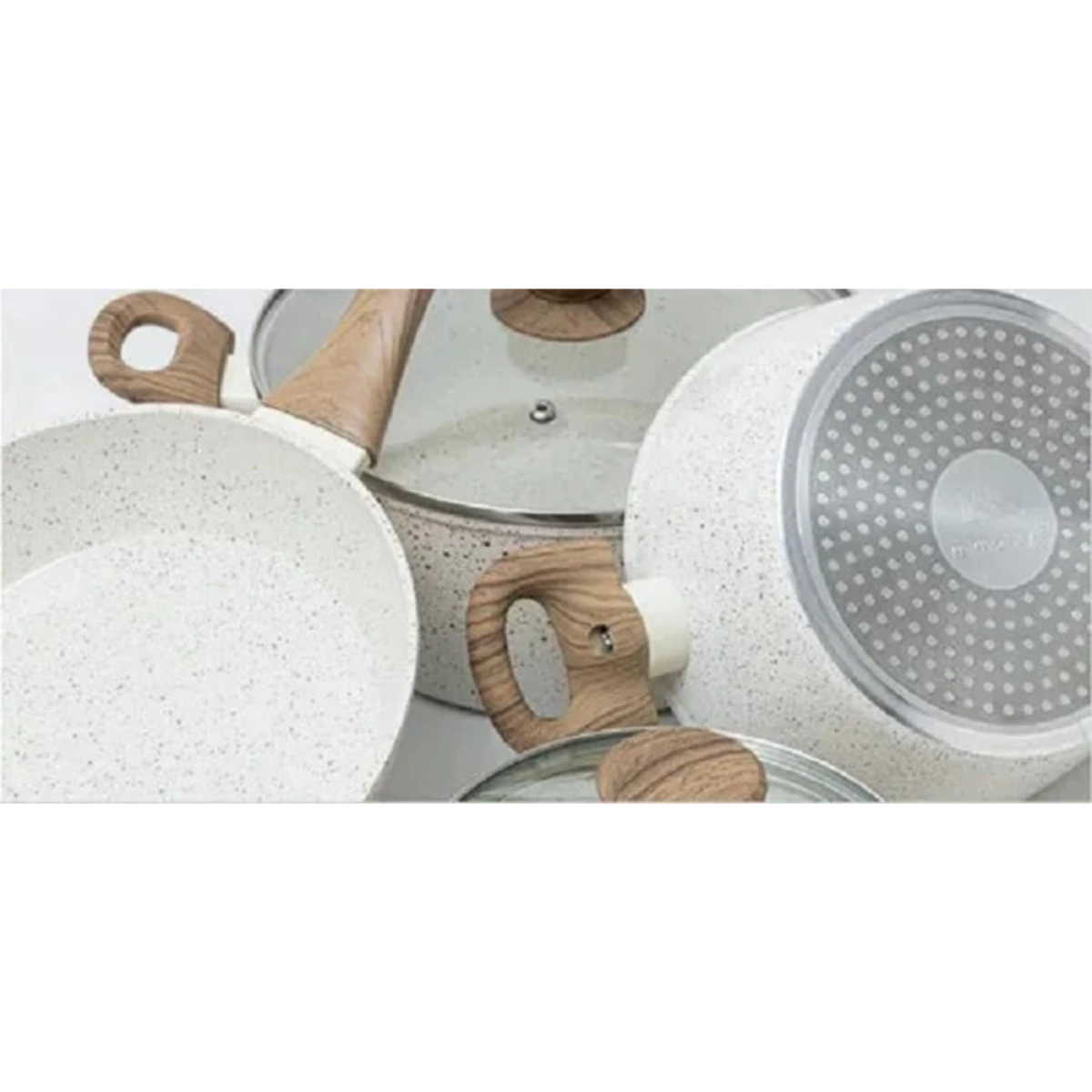 Conjunto De Panelas Fundo Triplo Inducao Ceramica 5 Pcs Mimo